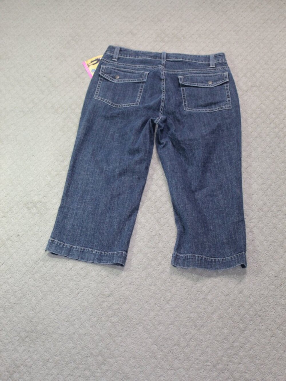 Riders by Lee Jeans Womens Size 14 M Cropped Instantly Slims You Dark NEW - Picture 2 of 7